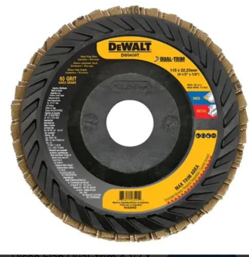 Disco Flap Dewalt DW8409T 4,1" 10 unidades 