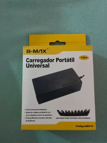 Carregador Universal para Notebook B-MAX 120W Novo na Caixa