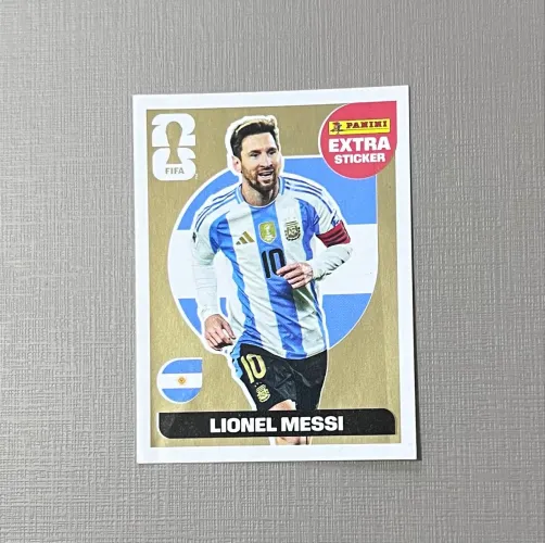 Figurinha Extra Dourada - Lionel Messi