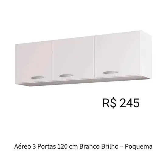 Armário aéreo 3 portas a partir de R$ 245