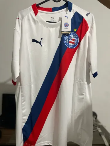 Camisa Do Bahia Branca G Masculina