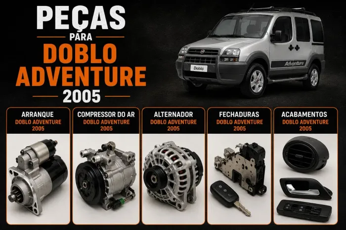 Vendo peças de Doblo 2005.