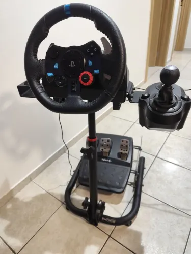 Volante Logitech G920 + Câmbio e cockpit suporte