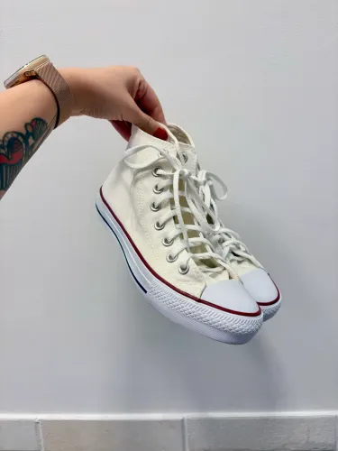 Tênis All Star cano alto branco 36