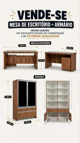 Mesa e Armários de excelente qualidade 