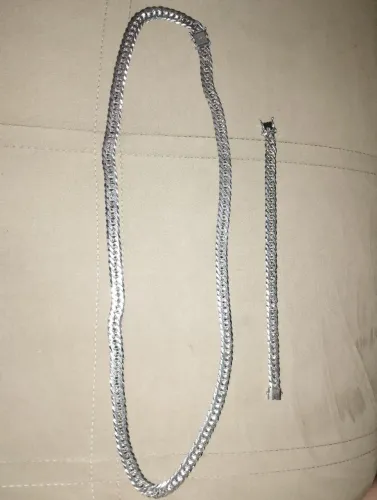 Cordão e Pulseira PRATA 925 aceito ofertas