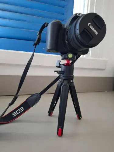 Mini tripe de Mesa/Mão com suporte de bola para Canon, Nikon e Filmadora