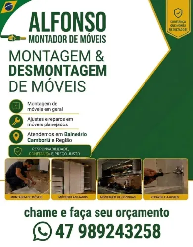Montador de Móveis em geral: Balneário Camboriú e Região SC
