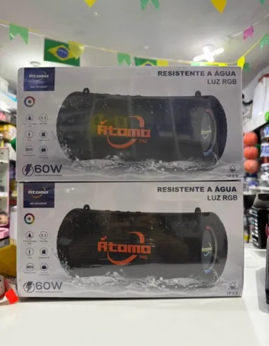 Caixa De Som Portátil 60W Átomo - Altíssima Potência