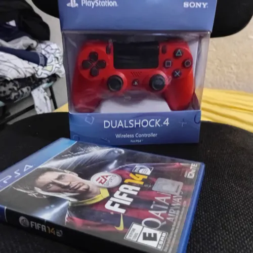 Controle ps4 e FIFA 14
