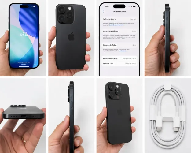 iPhone 16 Pro 128GB 92% Bateria Excelente Estado