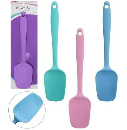 Espatula Multiuso De Silicone Colors 20,5x4,5cm Cz19243