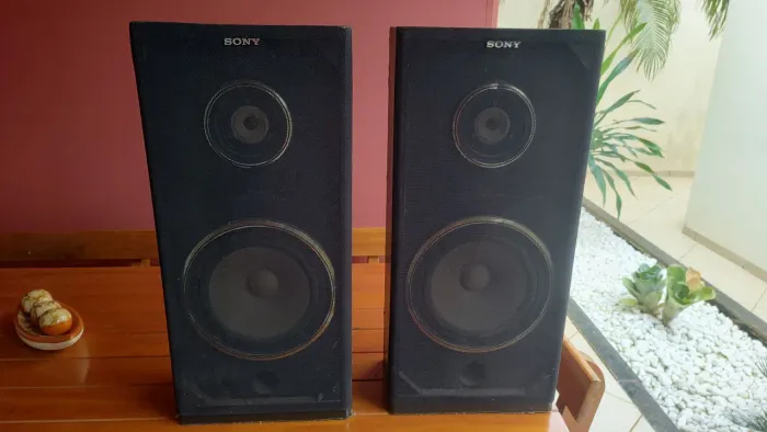 Caixas acústicas par de caixas Sony lbt 45 ( usadas e antigas ) Aiwa Philips gradiente cce