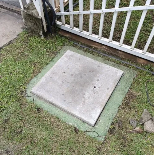 Tampa de Concreto armado reforçada 50x50cm - 5cm espessura fabricamos