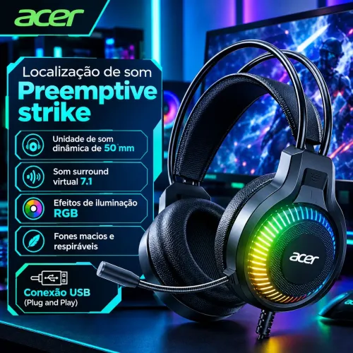 Headset Gamer Acer