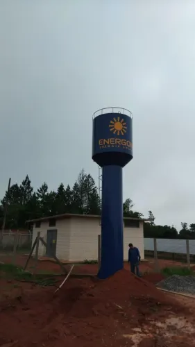 Caixa de água tipo taça de estrutura metálica (Parcelamos em até 10 vezes)