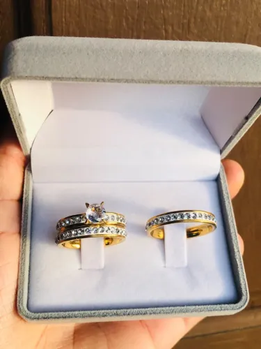 Alianças De Namoro Casamento, Solitário e Caixinha de Brinde