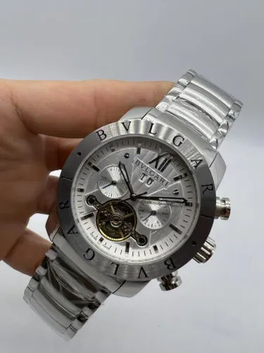 Relógio Bvlgari Automático Visor em Safira Masculino Novo Envio Imediato