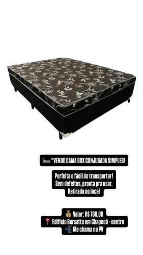 VENDO CAMA BOX CONJUGADA SIMPLES!