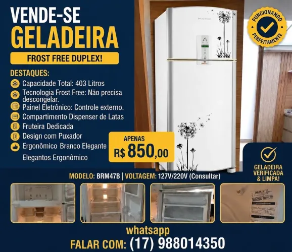 Geladeira Brastemp Frostfree
