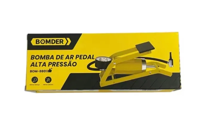 Bomba pedal para encher pneus de carro moto bike, bola, boias
