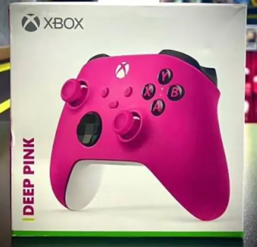 Controle Xbox séries Rosa na caixa