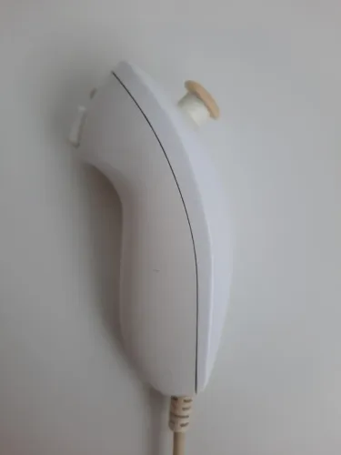 Controle Nunchuk branco original para Nintendo Wii/Wii U