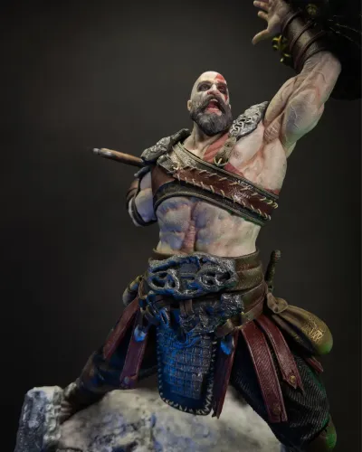 Estátua Kratos 1/4 Custom Premium | Peça Única de Coleção