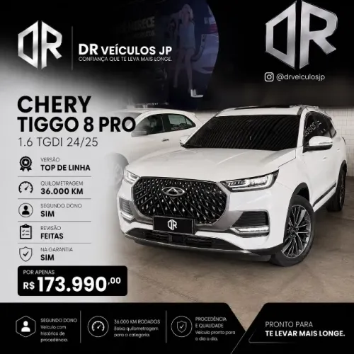 Chery Tiggo 8 PRO 1.6 Tgdi Aut. 2025