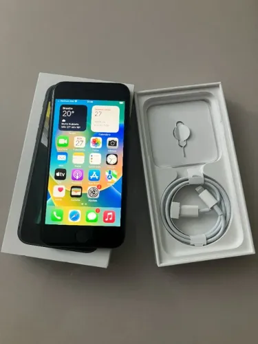 iPhone SE 64GB Preto (2a Geração) - Impecável - Bateria 78% - Completo - Ipatinga