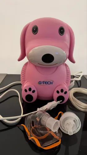 Inalador/ Nebulizador G-TECH cachorrinho rosa