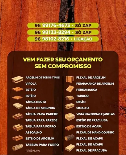 Madeira para construir sua obras