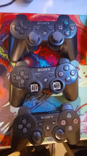 Lote 3 controles PS3 DEFEITO (LER ANUNCIO)