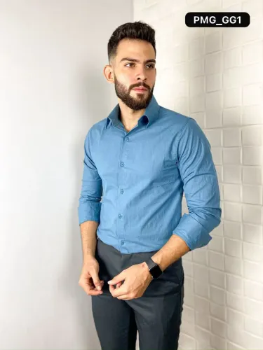 Camisa social manga longa