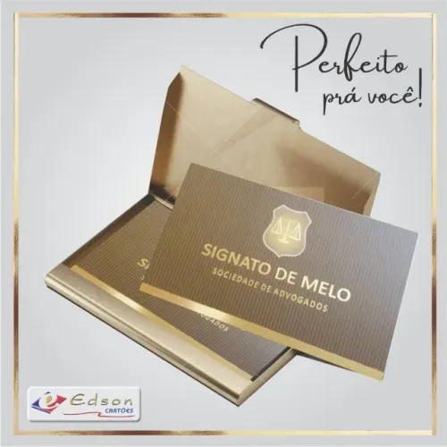 cartões especiais de visita com ouro e prata