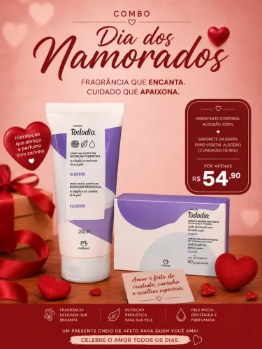 Kits Natura Dia dos Namorados | Presentes a partir de R$ 54,90