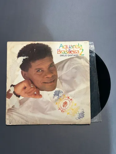 LP Vinil - Emilio Santiago ?- Aquarela Brasileira 2