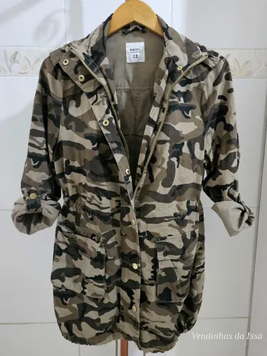 Jaqueta Parka Militar Camuflada Blue Steel Renner