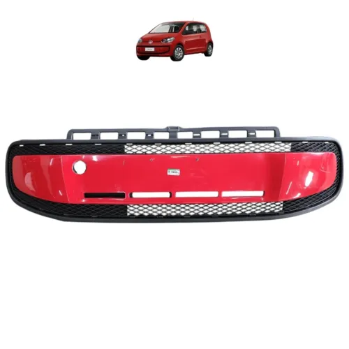 Grade Parachoque Dianteiro Vw Up 2014 2015 2016 2017 2018 19 Vermelho Plástico