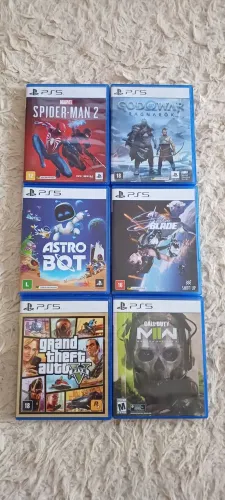 Jogos ps5 valores na descrição