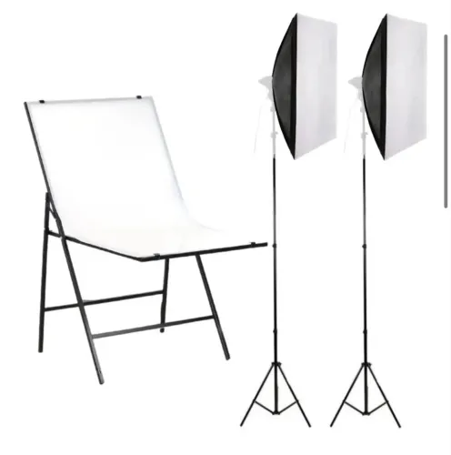 Kit 2 Softbox e 1 mesa 