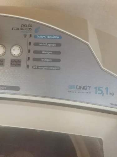 Lava roupa automática super capacidade (15kg)