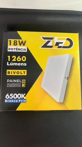 Luminária Led Painel Sobrepor 18w Branco Zled Ps 