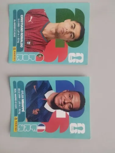 Figurinha Cristiano Ronaldo e mbappe original 