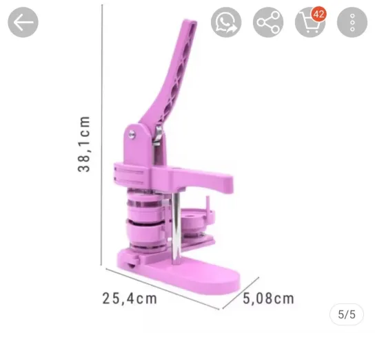 Máquina de Bottons de coração 