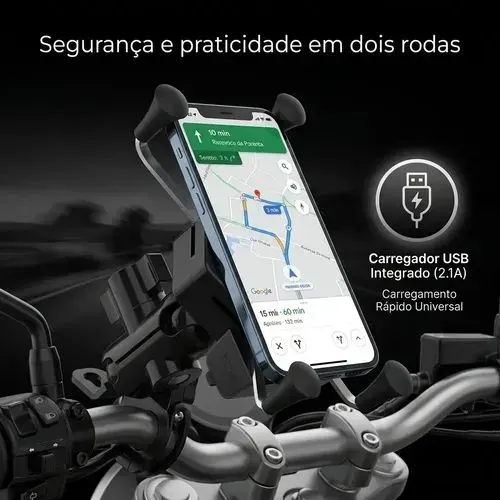 Suporte de celular para moto