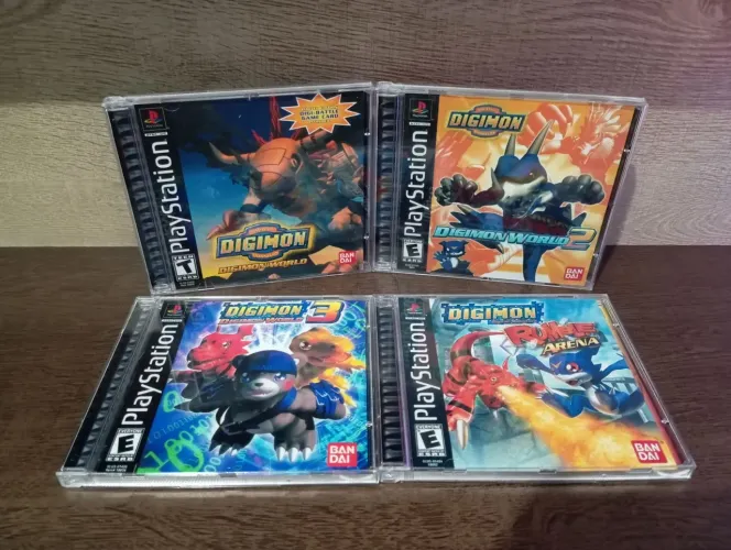 Coleção Digimon para Ps1 (REPRÔ) LEIA