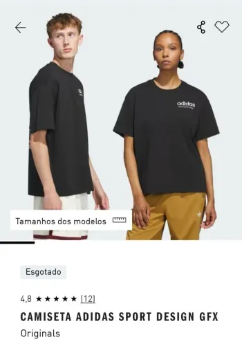 Camiseta  Adidas sport design GFX