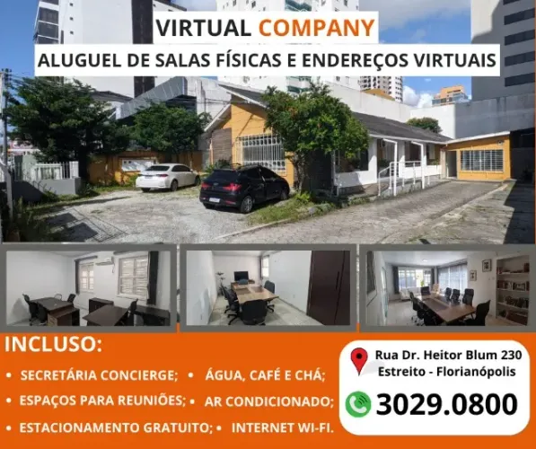 Aluguel mensal de salas Privativas, com tudo incluso!