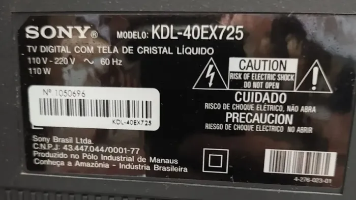 TV Sony 40, para retirada de peças
